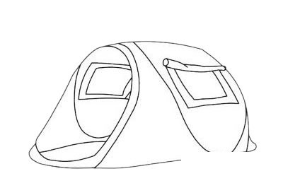 帐篷简笔画图片大全作品二
