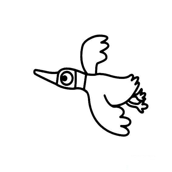 大雁的简笔画法