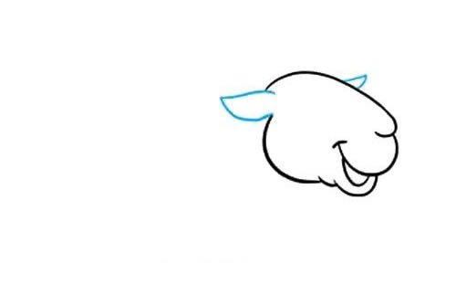 绵羊怎么画简笔画步骤图