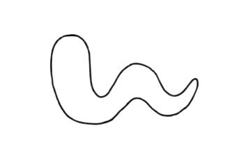 卡通蚯蚓简笔画图片