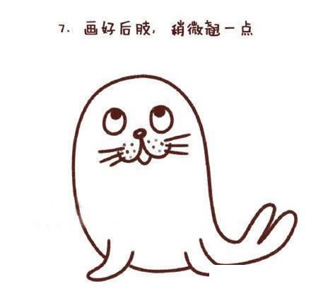 海豹简笔画图片大全
