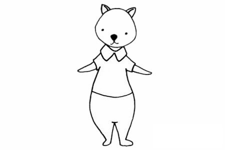 臭鼬简笔画图片