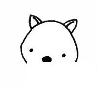 臭鼬简笔画图片