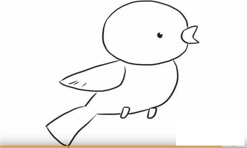 黄鹂鸟怎么画简笔画