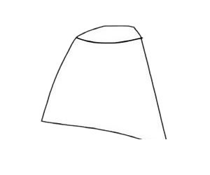 帐篷简笔画图片步骤一