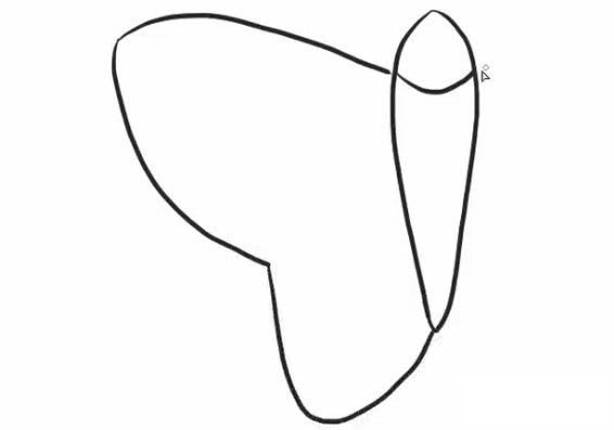 蝴蝶风筝简笔画教程