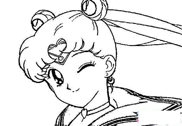 美少女战士头像简笔画图片