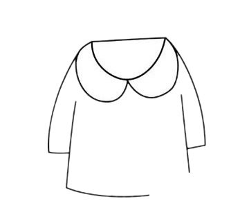 服简笔画图片