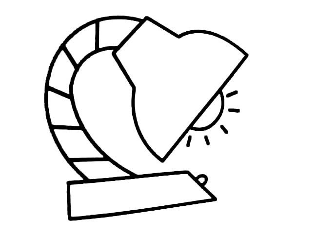 台灯物品简笔画步骤图片大全