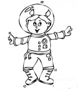 女航天员简笔画图片