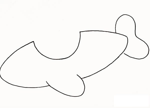 大象开飞机简笔画