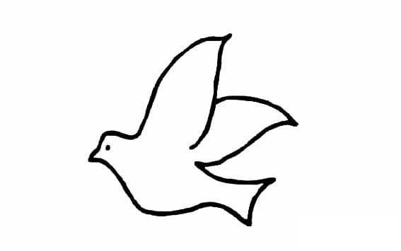 小鸟简笔画图片大全_超简单的鸟儿简笔画图片素材