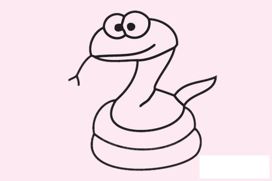 眼镜蛇简笔画图片