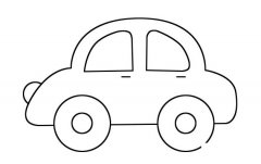 超简单的小汽车简笔画画法