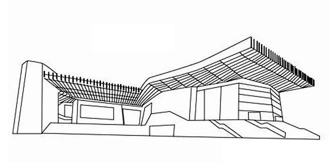 青岛大剧院简笔画