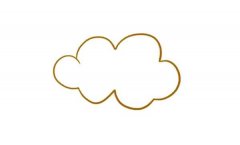 学画乌云闪电简笔画步骤教程