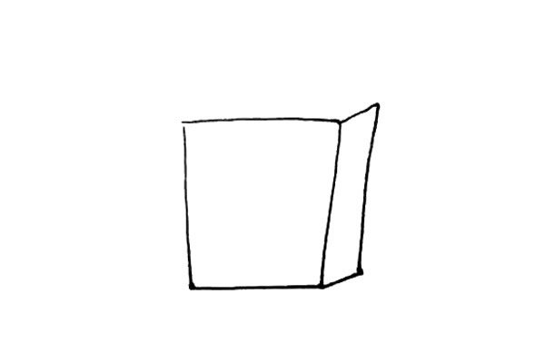 盒装牛奶简笔画