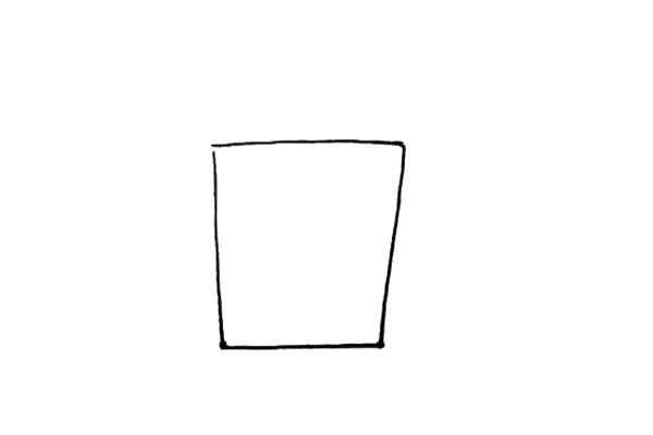 盒装牛奶简笔画