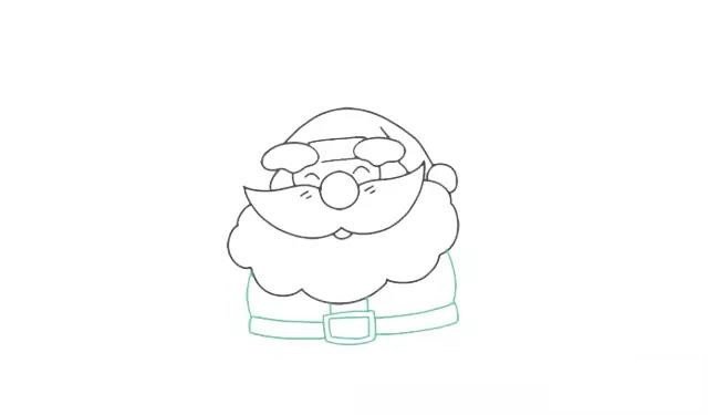 圣诞老人简笔画步骤图