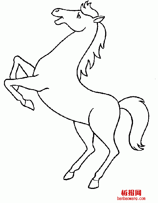 马到成功简笔画