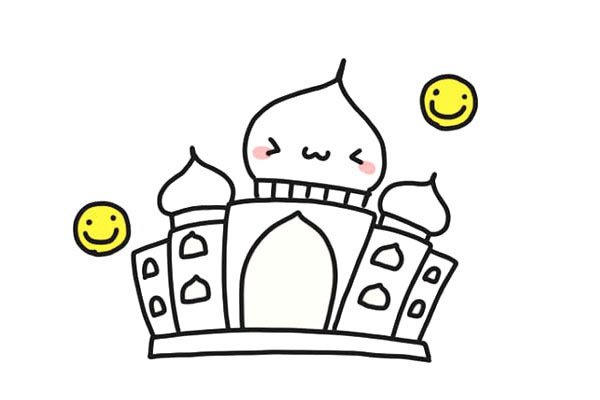 泰姬陵简笔画