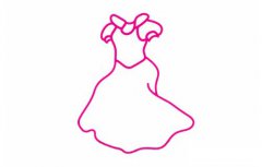 礼服简笔画的画法及图片大全