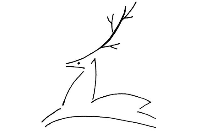 梅花鹿简笔画