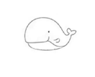 鲸鱼简笔画的步骤
