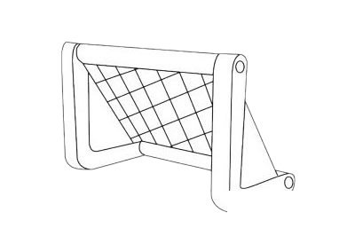 足球门简笔画图片大全作品二