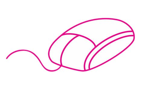 鼠标简笔画完成图