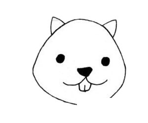 河狸简笔画图片