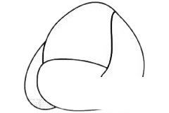 玩偶简笔画图片步骤一