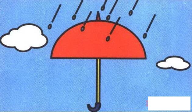 雨伞怎么画好看多彩 雨伞简笔画图片