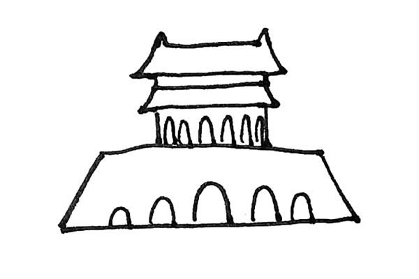 天安门简笔画