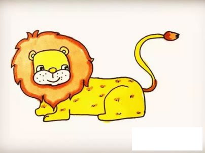 狮子简笔画教程