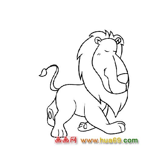 动物简笔画│狮子3
