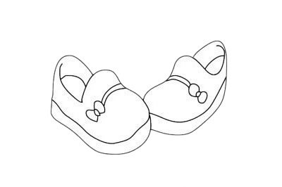 鞋子简笔画图片大全作品四