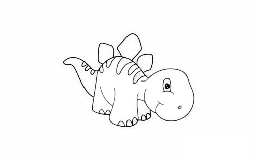 沱江龙简笔画图片步骤四