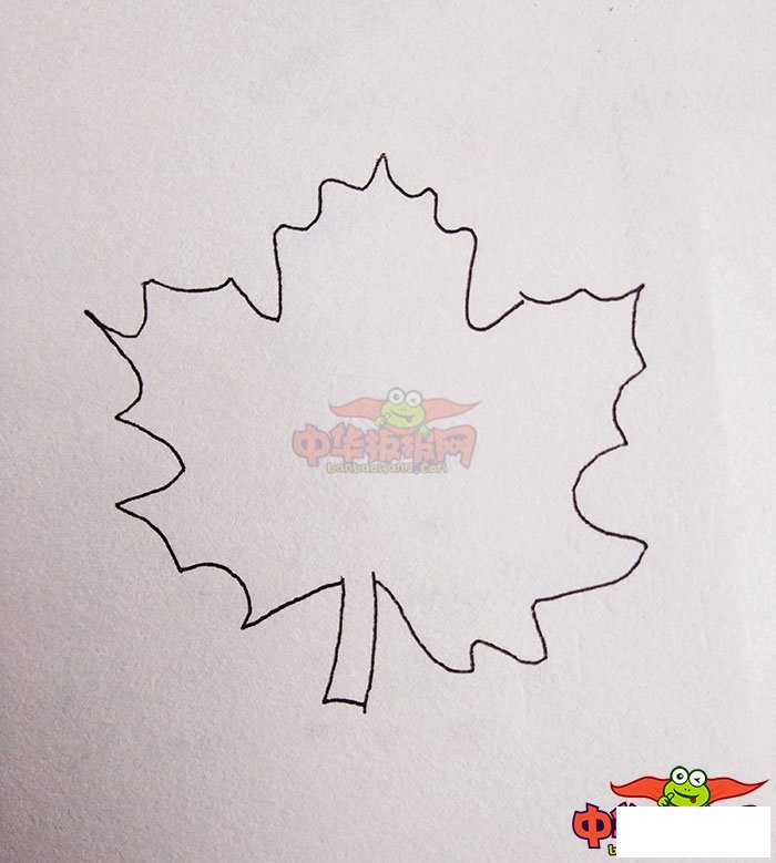 枫叶怎么画简单又漂亮,最简单的枫叶简笔画