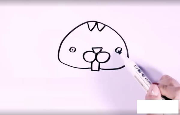 可爱小松鼠简笔画