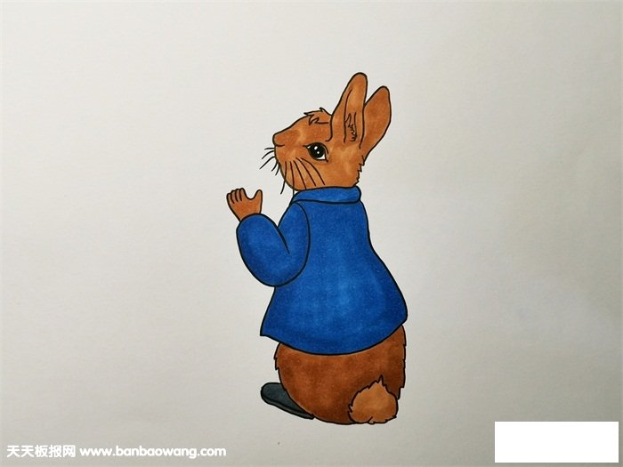 彼得兔简笔画教程