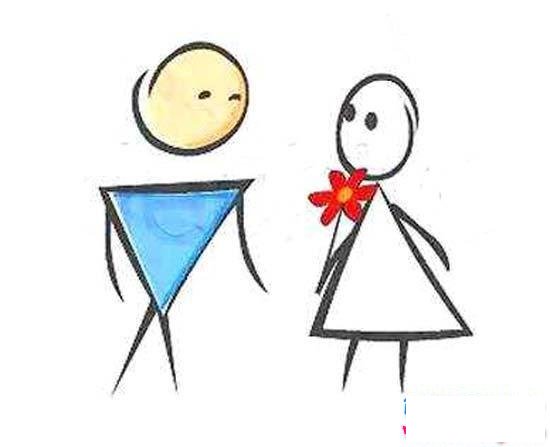 火柴人爱情简笔画图片:火柴人情侣