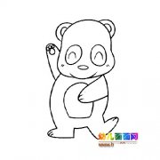 大熊猫宝宝简笔画2