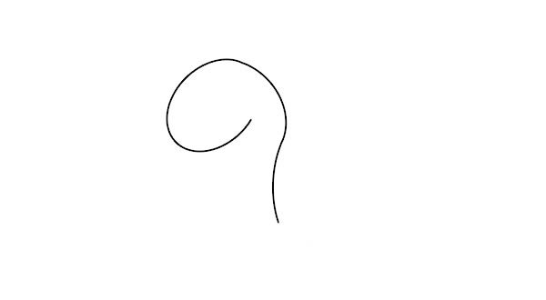 恐龙宝宝简笔画画法步骤图片