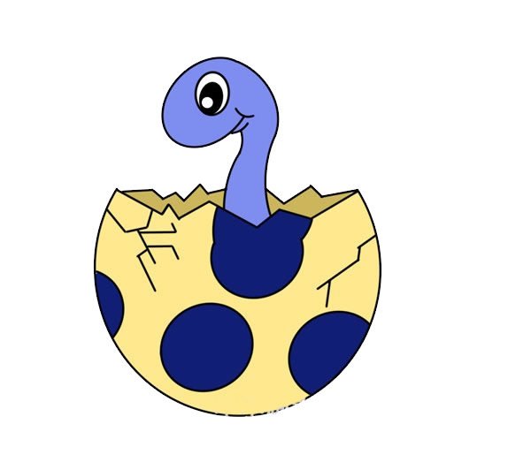 恐龙宝宝简笔画画法步骤图片