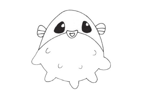 河豚简笔画图片