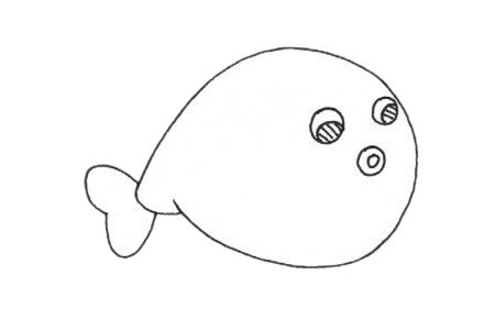河豚简笔画图片