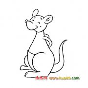 高兴的袋鼠【简笔画】4