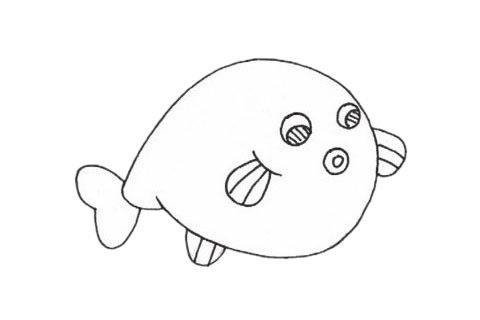 河豚简笔画