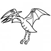简单的翼龙简笔画图片